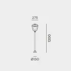 Farola para exterior vintage de cobre y latón, 2 alturas - Calmaggiore de Il Fanale viadurini