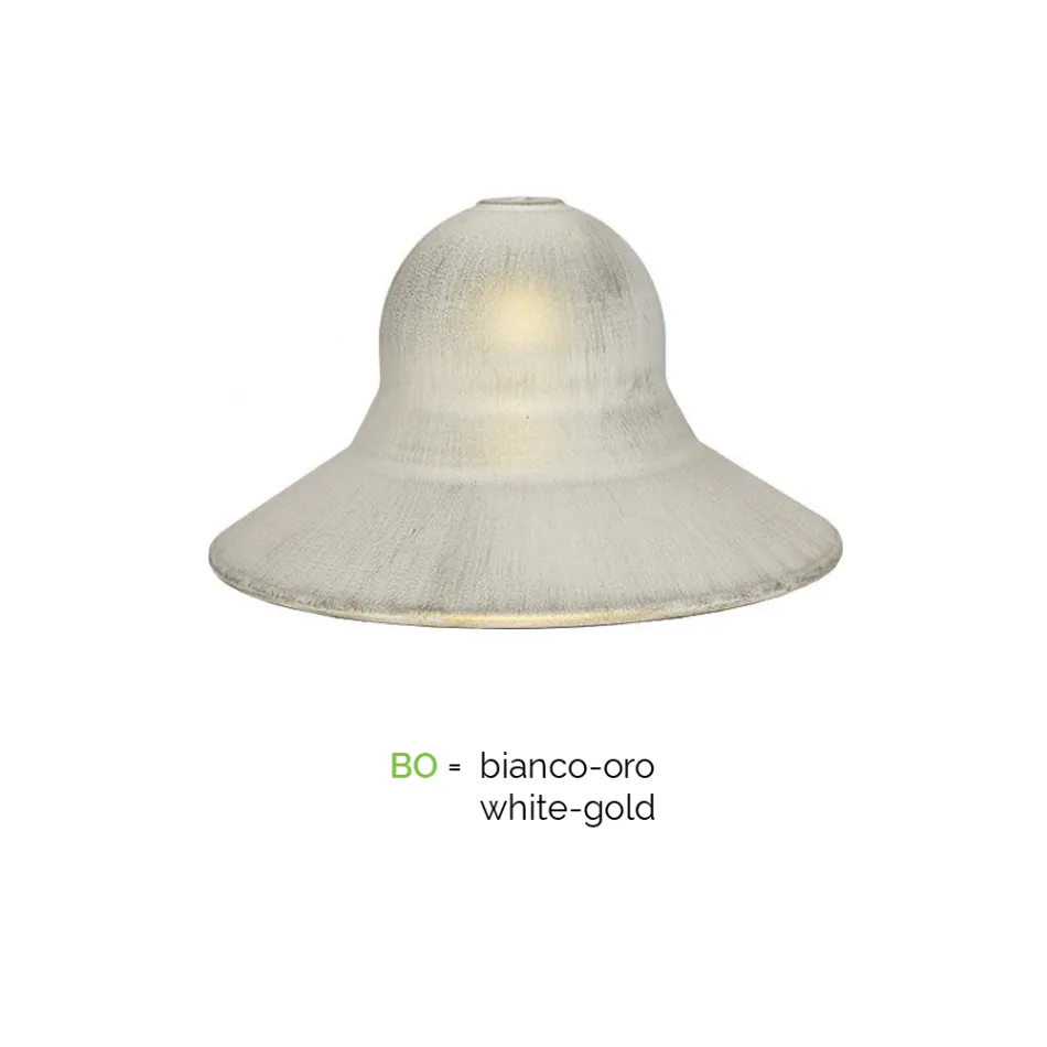 Lámpara de jardín con 3 luces en aluminio Made in Italy - Cassandra viadurini