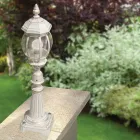 Lámpara de jardín estilo vintage en aluminio blanco Made in Italy - Dodo viadurini