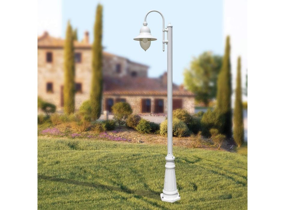 Lámpara de jardín de estilo vintage en aluminio Made in Italy - Cassandra viadurini