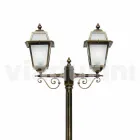 Lámpara de exterior con dos luces en aluminio fabricada en Italia, Kristel. viadurini