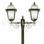 Lámpara de exterior con dos luces en aluminio fabricada en Italia, Kristel. viadurini