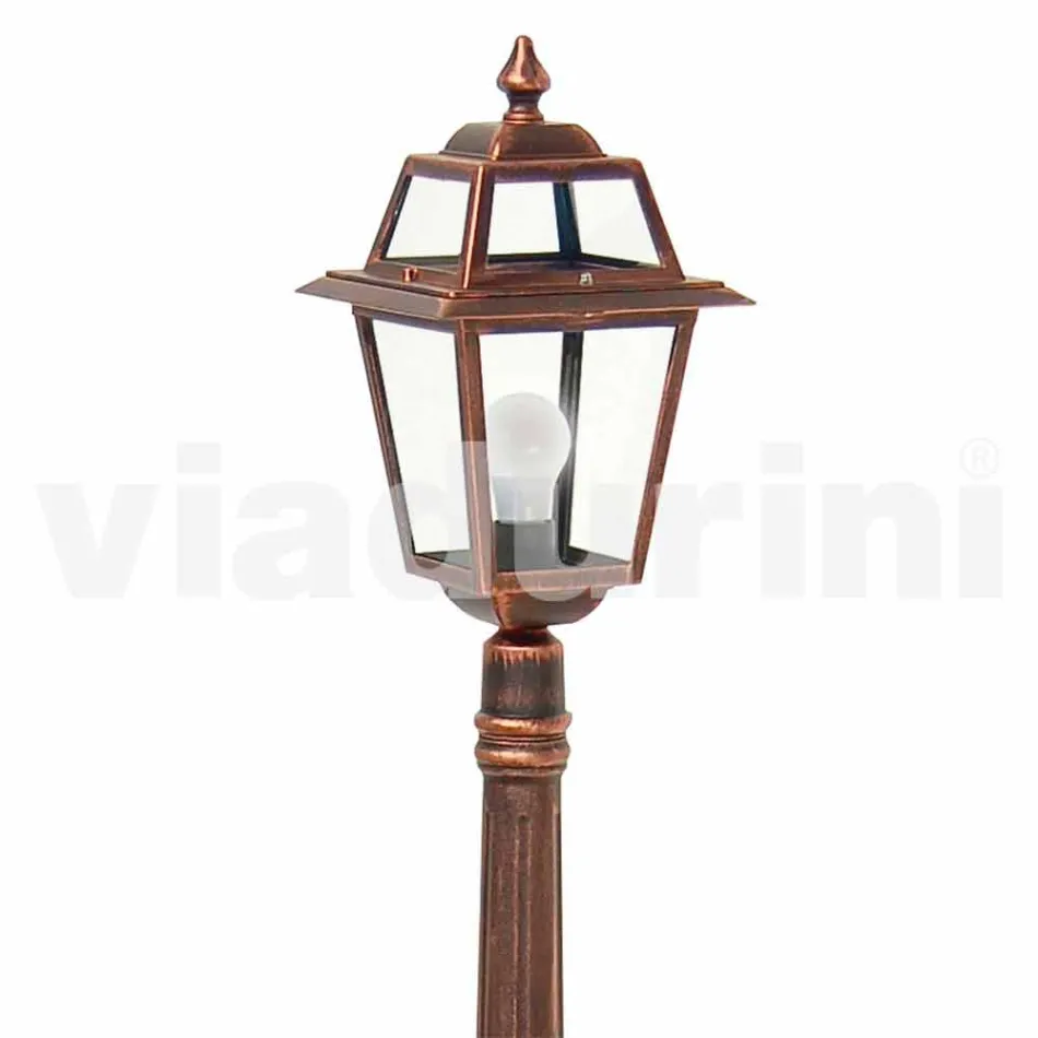 Farola para exteriores de aluminio fundido a presión fabricada en Italia, Kristel viadurini