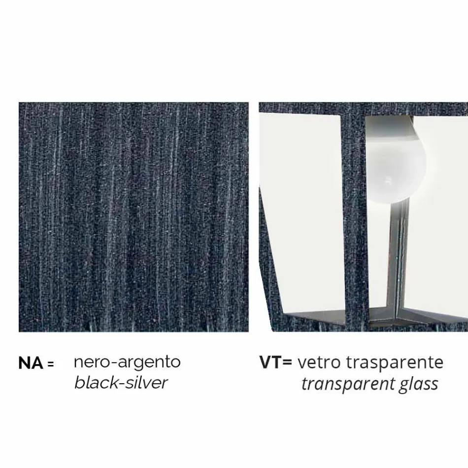 Farola para exteriores de aluminio fundido a presión fabricada en Italia, Kristel viadurini