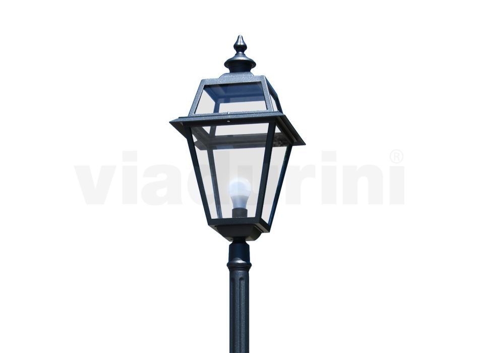 Lámpara de estilo vintage en aluminio y vidrio Made in Italy - Vivian viadurini