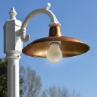 Lámpara Vintage en Aluminio con Difusor en Latón Made in Italy - Adela viadurini