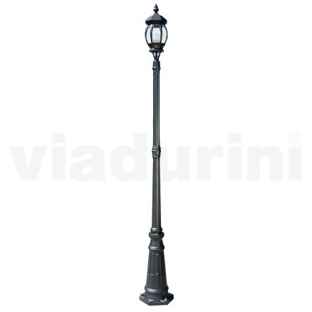 Lámpara de exterior vintage en aluminio antracita Made in Italy - Empire viadurini