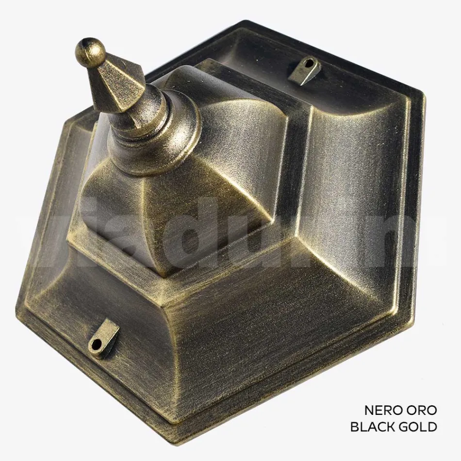 Farol de pared para jardín en aluminio fundido a presión Made in Italy - Pinako viadurini