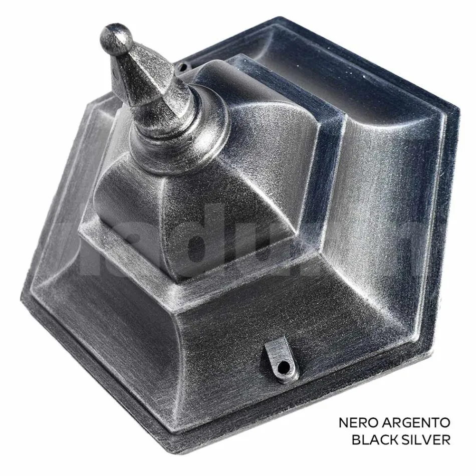 Farol de pared para jardín en aluminio fundido a presión Made in Italy - Pinako viadurini