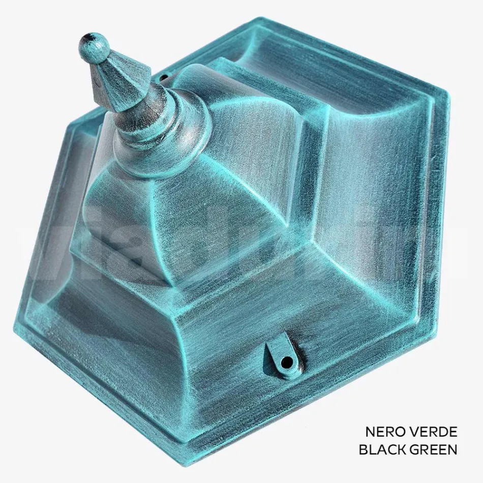 Farol de pared para jardín en aluminio fundido a presión Made in Italy - Pinako viadurini