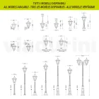 Farol de pared para jardín en aluminio fundido a presión Made in Italy - Pinako viadurini