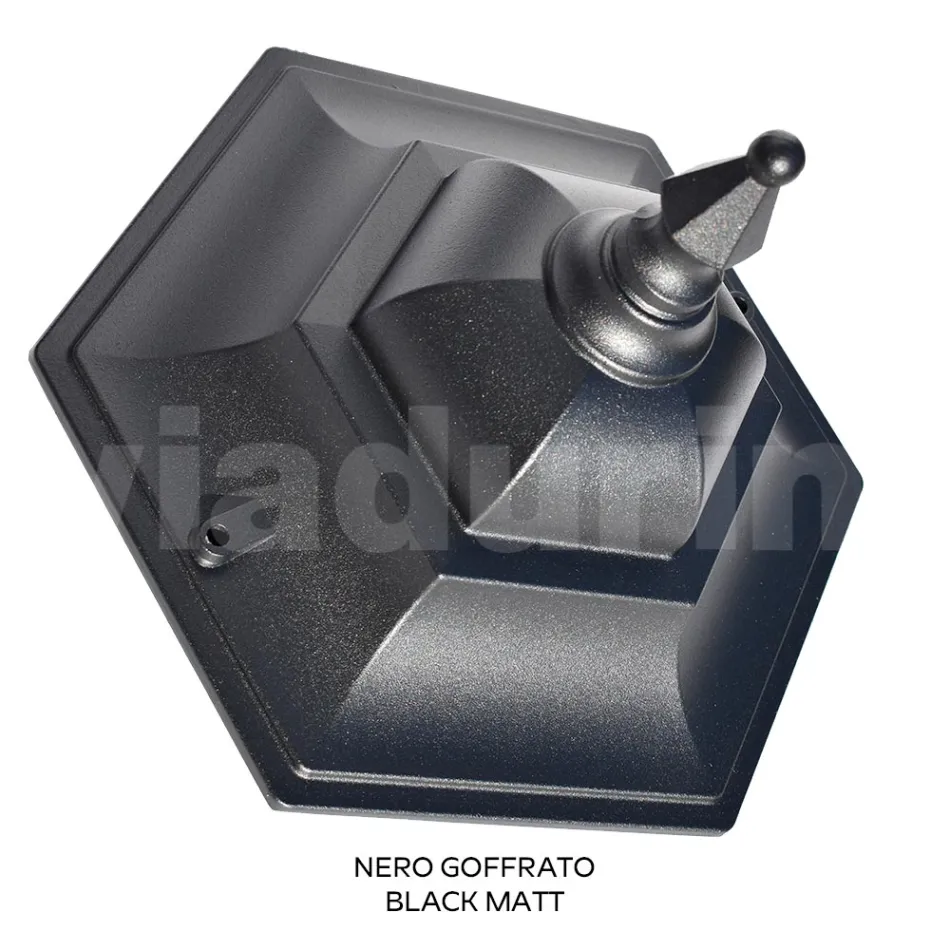 Farol de pared para jardín en aluminio fundido a presión Made in Italy - Pinako viadurini
