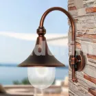 Farol de pared para uso exterior en aluminio producido en Italia, Anusca viadurini
