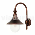 Farol de pared para uso exterior en aluminio producido en Italia, Anusca viadurini