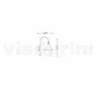 Farol de pared para uso exterior en aluminio producido en Italia, Anusca viadurini