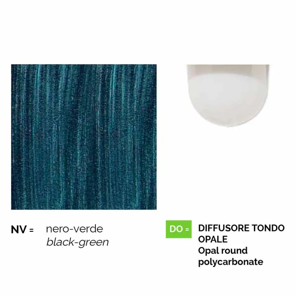 Farol de pared para uso exterior en aluminio producido en Italia, Anusca viadurini