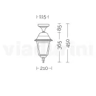 Farol de Techo en Aluminio inyectado y Difusor de Cristal - Scintilla viadurini