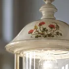 Farol de suspensión exterior en aluminio pintado a mano - Bari viadurini