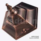 Farol de Jardín en Vidrio Transparente y 5 Acabados en Aluminio - Pinako viadurini