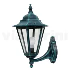 Farol de Jardín en Vidrio Transparente y 5 Acabados en Aluminio - Pinako viadurini