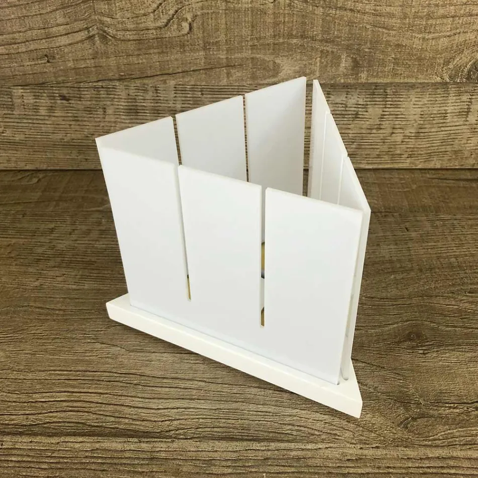 Farol de diseño moderno en Corian blanco de alta calidad Made in Italy - Sisifo viadurini