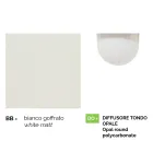 Farol de pared para jardín de aluminio blanco fabricado en Italia, Anusca viadurini