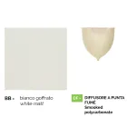 Farol de pared para jardín de aluminio blanco fabricado en Italia, Anusca viadurini