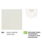 Farol de pared para jardín de aluminio blanco fabricado en Italia, Anusca viadurini