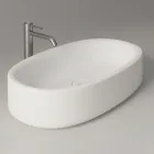 Lavabo de cerámica sobre encimera de 60x35 cm en varios colores fabricado en Italia - Niña viadurini