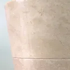 Lavabo de pedestal cónico blanco brillante pintado a mano Igor viadurini