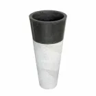 Columna Lavabo cónico Piedra Natural Negro Raja viadurini