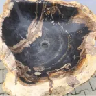 Lavabo de pedestal de diseño en piedra natural Ley, hecho a mano viadurini