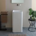 Lavabo cuadrado de cerámica independiente con diseño moderno - Papavero