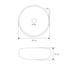 Lavabo de baño sobre encimera en arcilla refractaria Made in Italy - Diego viadurini