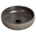 Lavabo de baño sobre encimera de arcilla torneada a mano Made in Italy - Diego