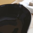 Lavabo de baño sobre encimera de cerámica brillante Made in Italy - Oscar viadurini