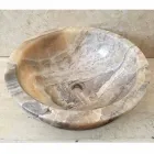 Lavabo sobre encimera de piedra natural de ónix Ana, hecho a mano viadurini