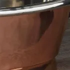 Lavabo del baño para apoyar el cobre y el hierro blanco Cala viadurini