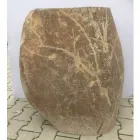 Lavabo de baño de diseño en piedra natural Mar, pieza única viadurini