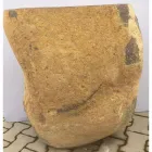 Lavabo de baño de diseño en piedra natural Mar, pieza única viadurini