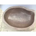 Lavabo de baño de diseño en piedra natural Mar, pieza única viadurini