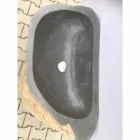 Lavabo de baño de diseño en piedra natural Mar, pieza única viadurini