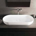 Lavabo sobre encimera de diseño moderno Dalmine Maxi, hecho en Italia