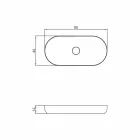 Lavabo de baño de diseño moderno hecho en Italia por Dalmine Maxi viadurini