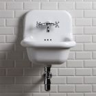 Lavabo de baño independiente en cerámica blanca y coloreada 42 cm - Meridiano viadurini