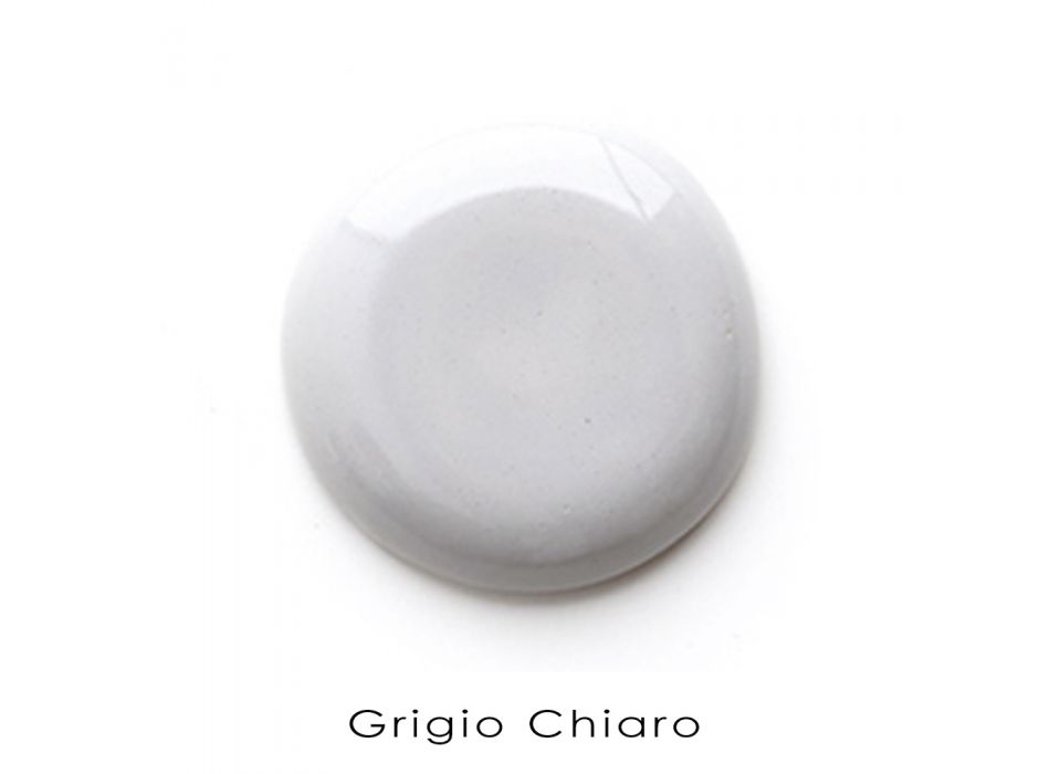 Lavabo de baño independiente en cerámica blanca y coloreada 42 cm - Meridiano viadurini