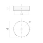 Lavabo de baño en gres porcelánico torneado a mano Made in Italy - Dardos viadurini