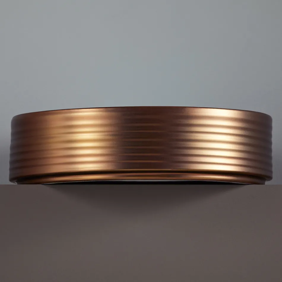 Lavabo de baño en gres porcelánico torneado a mano Made in Italy - Dardos viadurini