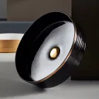 Lavabo de baño en gres porcelánico torneado a mano Made in Italy - Dardos viadurini