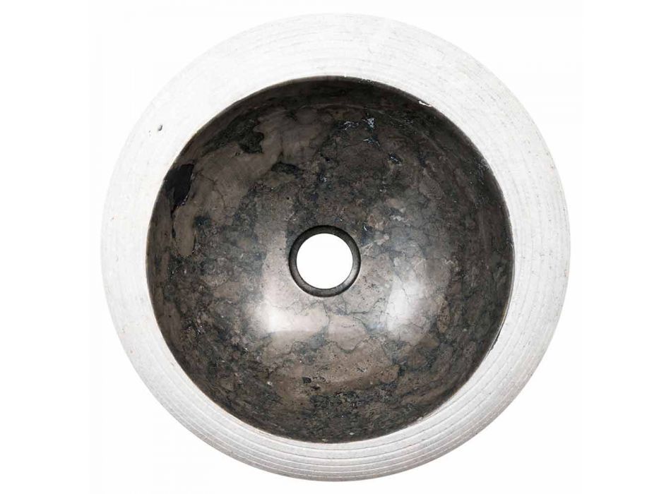 Lavabo sobre encimera de mármol circular - Ballao viadurini